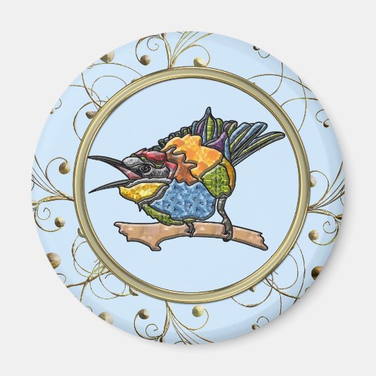 Bee Eater Bird Magneet (Voorkant)
