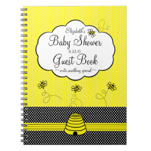 Bee- en bijenkast Baby shower Notitieboek