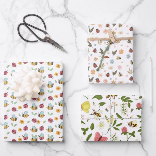 Bee- en buggingpapier inpakpapier vel (Voorkant)