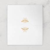 Bee- en Golden Honeycomb-patroon (Buitenkant ongevouwen)