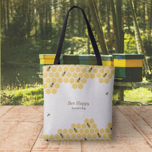 Bee- en Honeycomb-patroon Draagtas