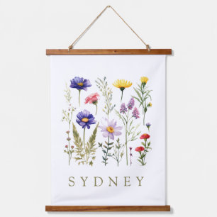 Bee en Wild Flowers modern Hangend Wandkleed