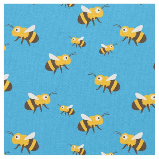 Bee Fabric Stof (Close Up)