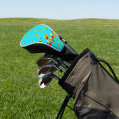 Bee Field Blue sky Golf Driver Hoesje Golfheadcover (Insitu)