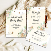 Bee floral pacifier jachtwedstrijd baby shower pos poster