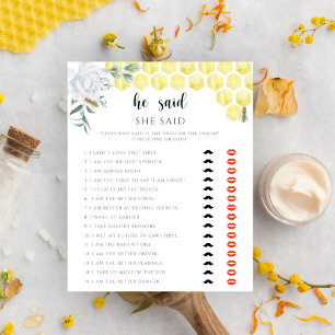 Bee floral zei dat ze vrijgezellenfeest spel zei