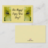 BEE GEWELDIGE BEE HAPPY - ENCLOSURE CARD INFORMATIEKAARTJE (Voorkant / Achterkant)