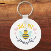 Bee gewoon je eigen koe bijen sleutelhanger (Voorkant)