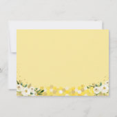 Bee Gold Floral Baby shower Hartelijk dank Bedankkaart (Achterkant)