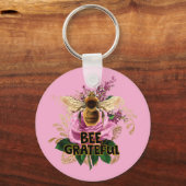 Bee Grateful Sleutelhanger (Voorkant)