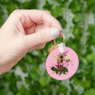 Bee Grateful Sleutelhanger