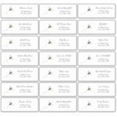 Bee Guest Address Envelope Sticker (Voorkant)