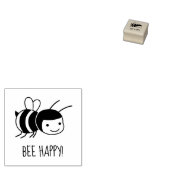 Bee Happy 2 Rubberstempel (Gestempeld)
