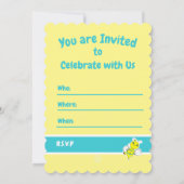 Bee Happy Baby shower Kaart (Achterkant)