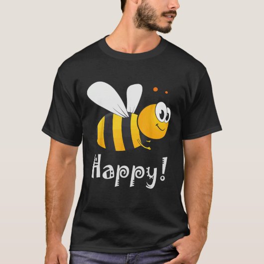 Bee Happy Bee Bright T-shirt (Voorkant)