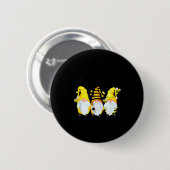 Bee Happy Bee Gnome Spring Ronde Button 5,7 Cm (Voorkant /achterkant)