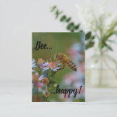 Bee Happy Briefkaart (Staand voorkant)