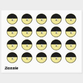 Bee Happy Bumble Bee Envelope Seal Stickers (Vel)
