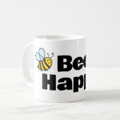 Bee Happy café cadeau de tasse pour apiculteurs (Devant gauche)
