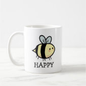 Bee Happy Coffee Mug (Gauche)