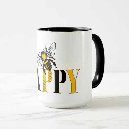 Bee Happy Combo Mug (Devant droit)