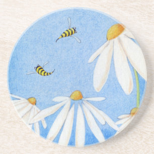 Bee Happy Daisies Onderzetter