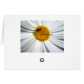 Bee Happy Daisy Kaart (Achterkant Horizontaal)