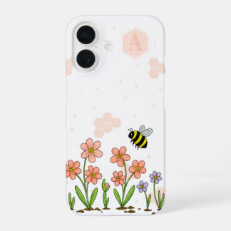 Bee Happy Garden iPhone 16 Hoesje