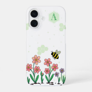 Bee Happy Garden iPhone 16 Hoesje