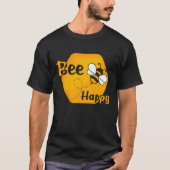 Bee Happy Honeycomb T-shirt (Voorkant)