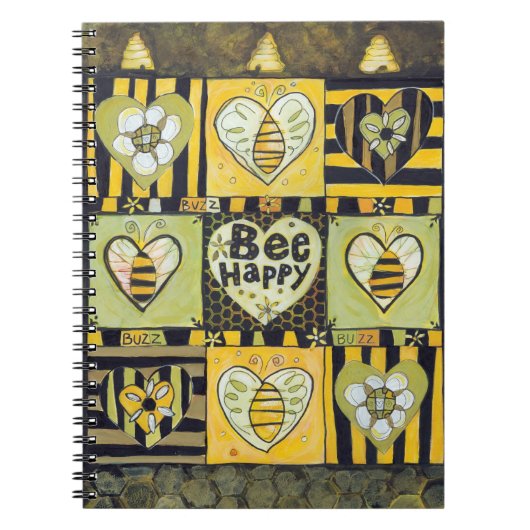 Bee Happy Journal Notitieboek (Voorkant)