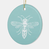 Bee Happy Keramisch Ornament (Links)