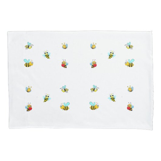 Bee Happy Kussensloop (Voorkant)