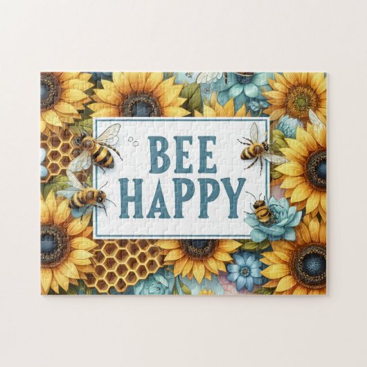 Bee Happy Legpuzzel (Horizontaal)