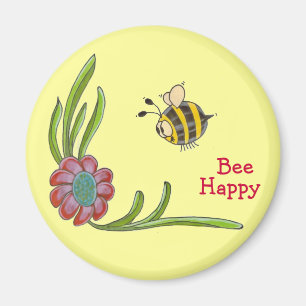 Bee Happy Magnet Magneet
