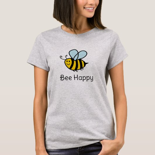 Bee Happy mignon t-shirt pour apiculteur (Devant)