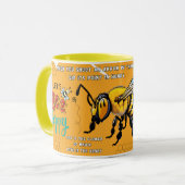 Bee happy mok (Voorkant links)