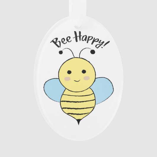 Bee Happy Ornament (voorkant)