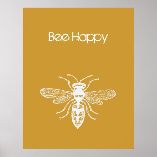 Bee Happy Poster (Voorkant)
