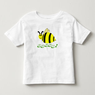 Bee Happy Smiling Yellow Bumble Bee Snoep Bits Kinder Shirts