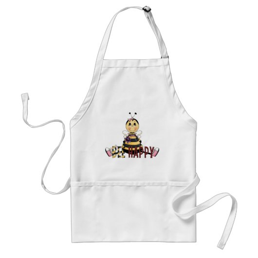 Bee Happy Standaard Schort (Voorkant)