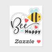 Bee Happy Sticker (Vel)
