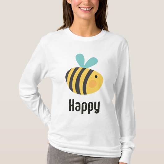Bee Happy T-shirt (Voorkant)
