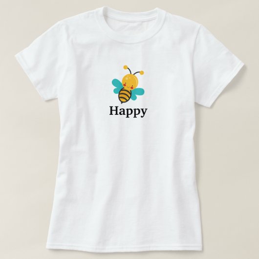 Bee Happy T-Shirt (Design voorkant)