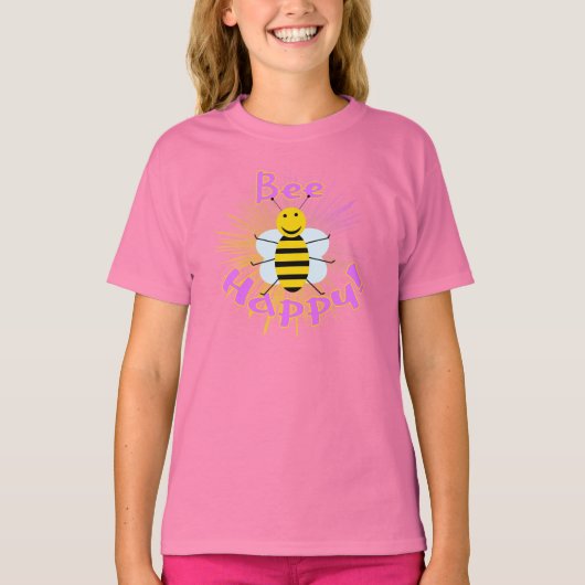 Bee Happy T-shirt (Voorkant)