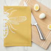 Bee Happy Theedoek (Quarter Fold)