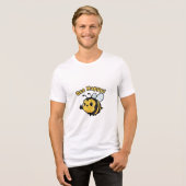 Bee Happy! Tri-Blend Shirt (Voorkant volledig)