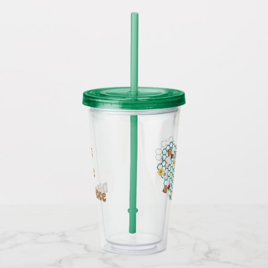 Bee het Difference-Inspirerend Acryl Drinkbeker (Rechts)