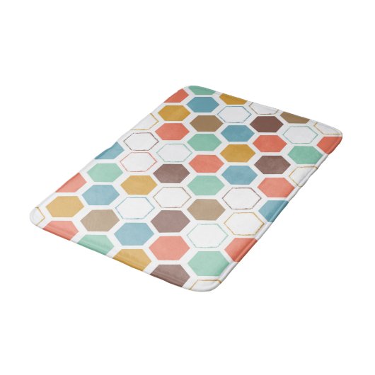 Bee Hive Module Patroon Badmat (Gekanteld)