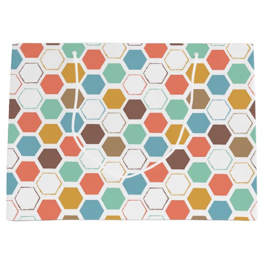 Bee Hive Module Patroon Groot Cadeauzakje (Voorkant)